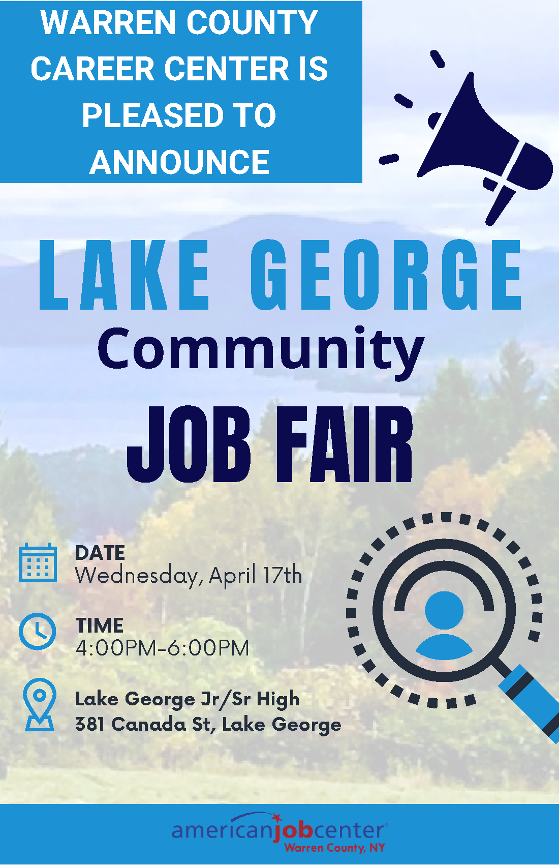 Job fair to be held in Lake on April 17 Warren County